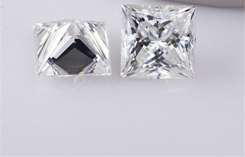 DEF Square Princess Cut Moissanite