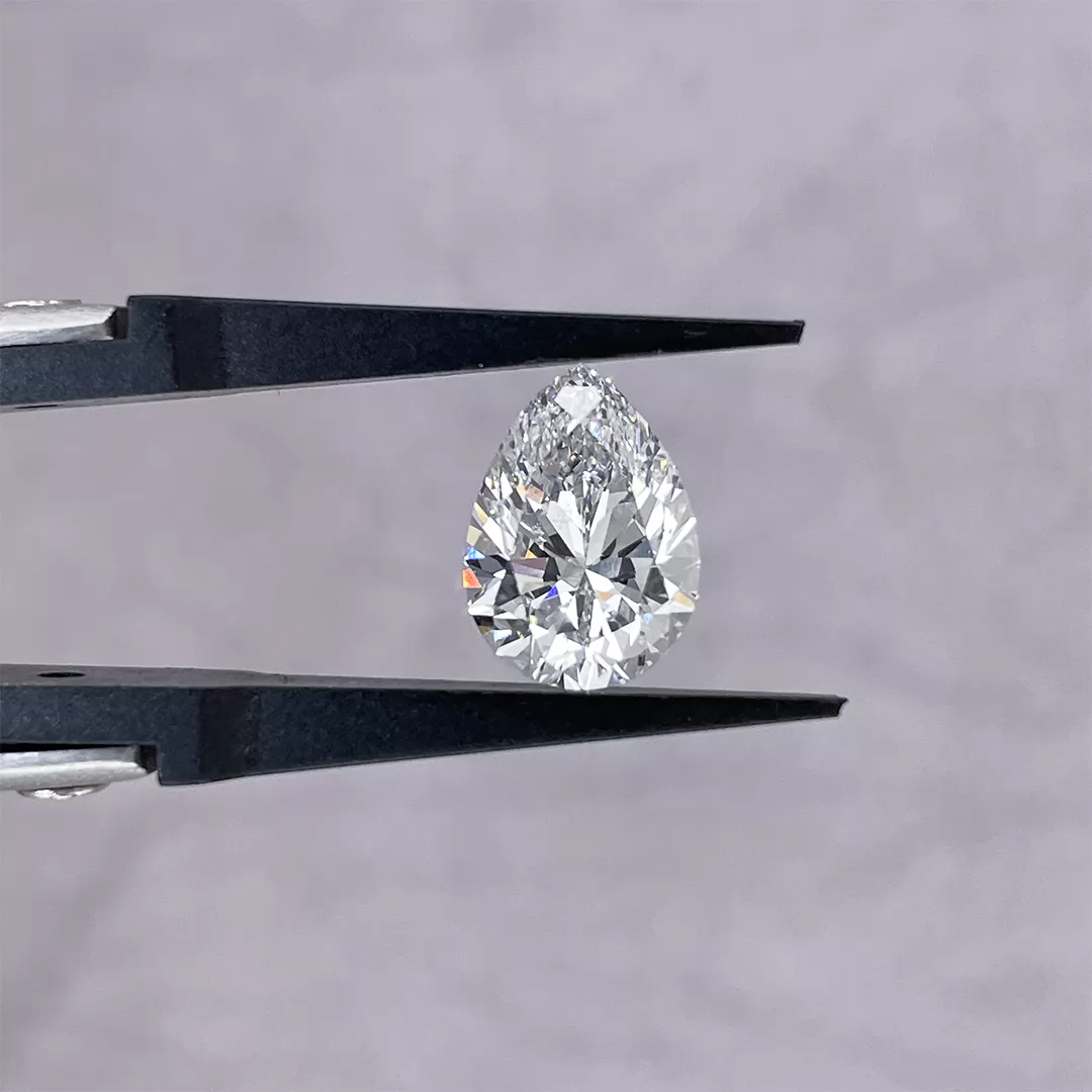 3.51ct G VS1 Pear Cut IGI CVD Lab Grown Diamond