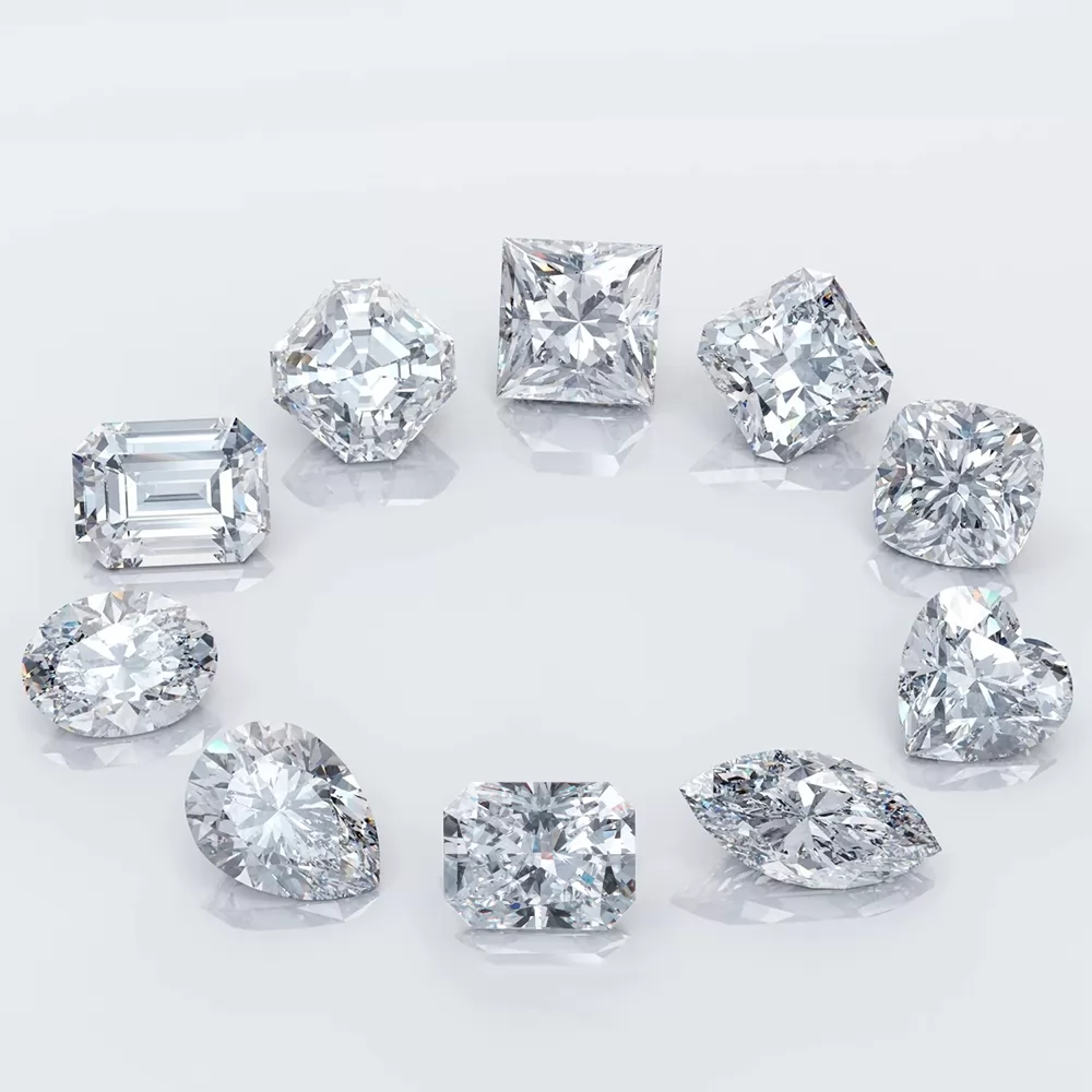 0.3ct to 10ct Fancy Shape HPHT CVD Lab Grown Diamond with IGI Certificate